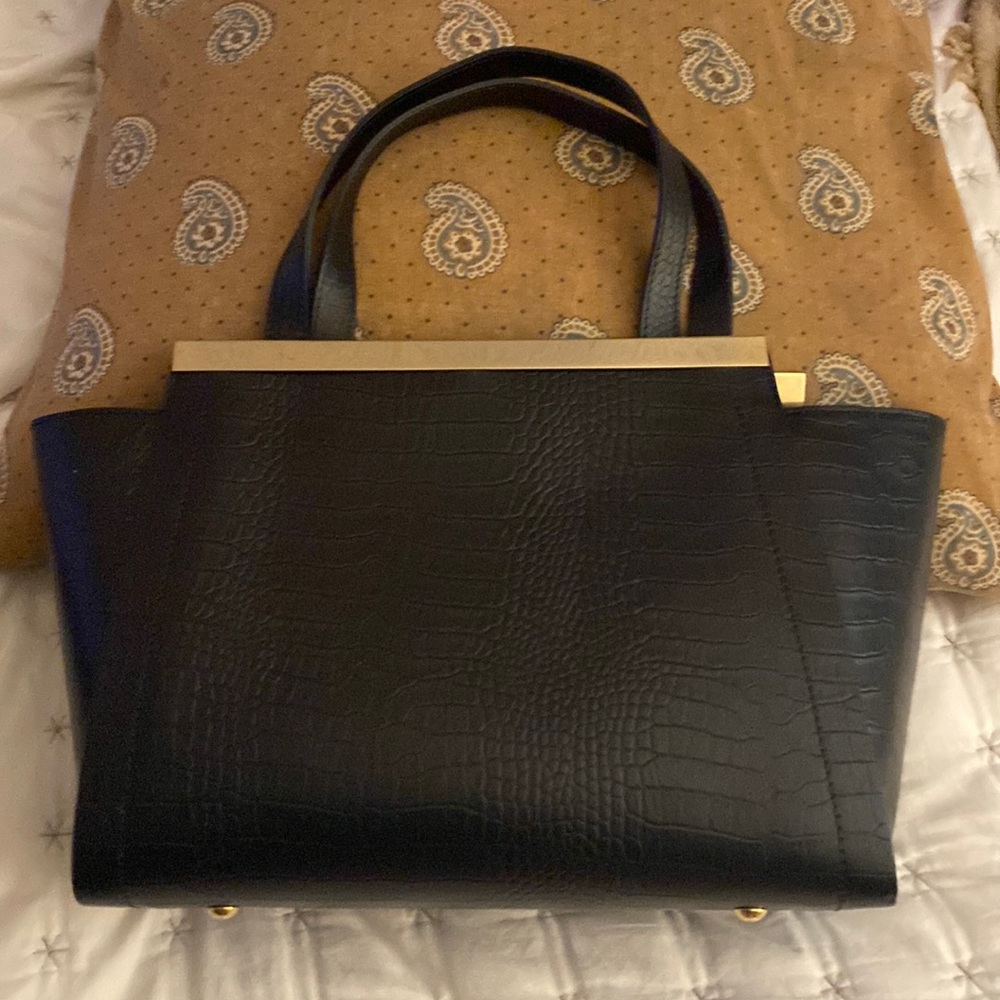 Alessandro Mari Black Italian Leather Purse